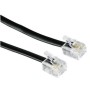 CABLE TELEFONO NEGRO 200 CMS RJ11 6P4C FYH