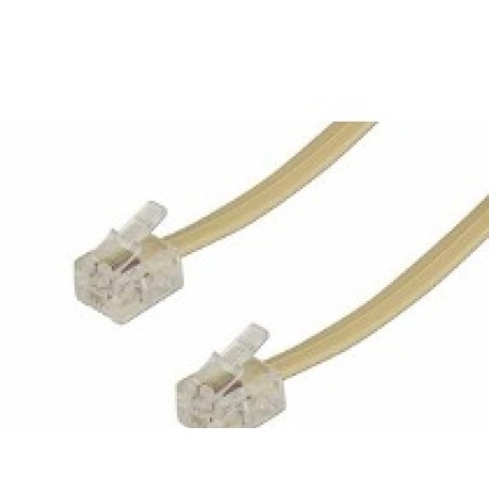 CABLE TELEFONICO MARFIL 120 CMS 4 VIAS FYH