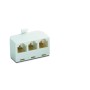 ADAPTADOR TELEFONO 4P4C 1 MACHO-3 HEMBRA FYH