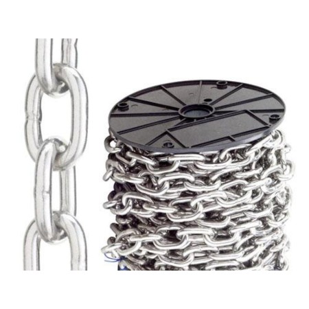 CADENA EN ROLLO ZINCADA 3 MM.   (ROLLO 125 METROS)