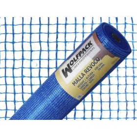 MALLA REVOCO AZUL ROLLO 50 CM.  X 1 METRO.  LUCES 10X10 MM. 